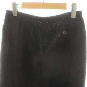 L'Appartement 23SS Drape Satin ワイドパンツ イージー 38 黒 /MI OS