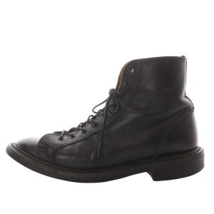 ポールスミス 6077 MONKEY BOOTS ブーツ ショート レースアップ レザー 8.5 ブラック