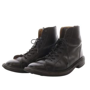 Tricker's ポールスミス 6077 MONKEY BOOTS ブーツ ショート レースアップ レザー 8.5 ブラック