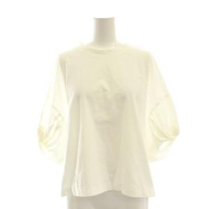 ツイストスリーブ カットソー S 白 /MI OS