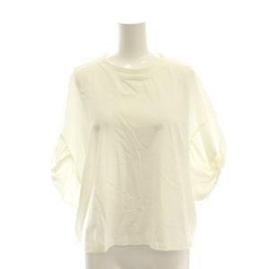 ツイストスリーブ カットソー S 白 /MI OS