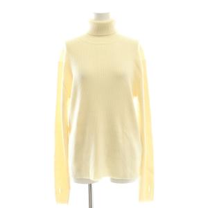 リブタートル ニット セーター 長袖 F アイボリー /AT OS