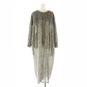 maison de soil 80s コットン フラワー ブロック ワンピース