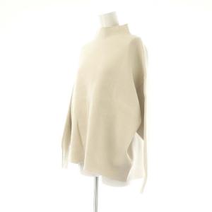 NOBLE MINAスムース編みハイネックプルオーバー ニット セーター 長袖 ベージュ /NR OS