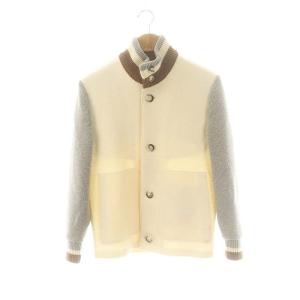 Resort GI00018UR ボイルドウール ニット コンビ 42 アイボリー