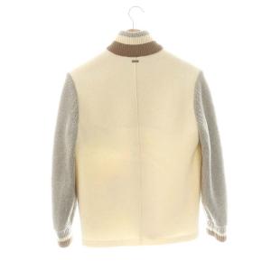 HERNO Resort GI00018UR ボイルドウール ニット コンビ 42 アイボリー