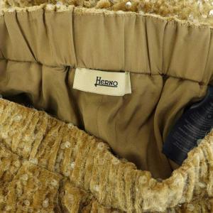 HERNO ベロア スパンコール ジョガーパンツ イージー 38 ベージュ /MY OS
