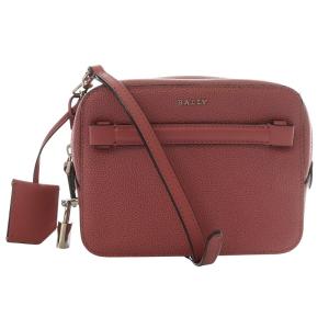 レザー ミニ ショルダーバッグ ロゴ ピンク /SR10