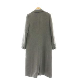 NOBLE 24AW メルトンロングチェスターコート 36 グレー