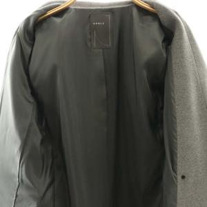 NOBLE 24AW メルトンロングチェスターコート 36 グレー