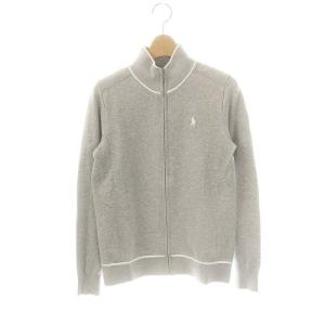 POLO GOLF ポロゴルフ ジップ ニットジャケット ネイビー M ジップアップニットジャケット アウター コットン XS グレー ⁄NR OS