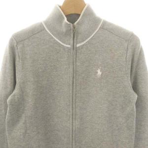 POLO GOLF RALPH LAUREN ジップアップニットジャケット アウター コットン XS グレー /NR OS