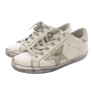 GOLDEN GOOSE SUPER STAR USED加工 スニーカー 35 白 ホワイト シルバー色 GCOWS590 /SR11