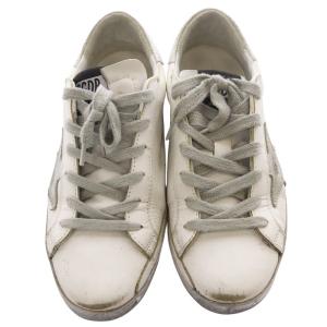 GOLDEN GOOSE SUPER STAR USED加工 スニーカー 35 白 ホワイト シルバー色 GCOWS590 /SR11