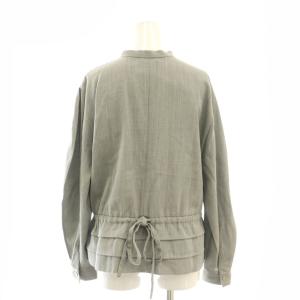 martinique セットアップ ブラウス 長袖 ワイドパンツ ベルト付き 2 グレー /DF OS