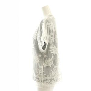 REKISAMI レース レイヤード Tシャツ カットソー 半袖 1 グレー /HK OS