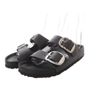 BIRKENSTOCK アリゾナ Arizona サンダル フラット ビッグバックル レザー 38 ブラック 1019991 /YO13