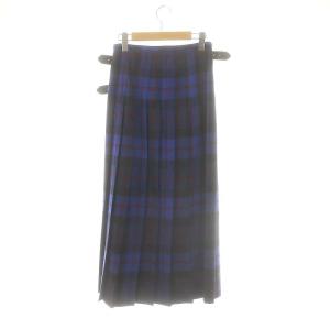 O'NEIL OF DUBLIN 124-91 WOOL LONG KILT SKIRT ラップスカート 巻きスカート プリーツ チェック柄