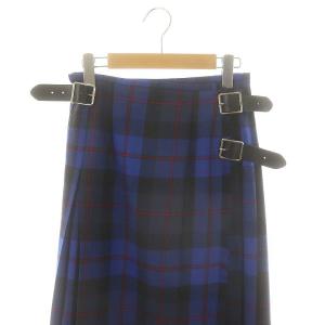 O'NEIL OF DUBLIN 124-91 WOOL LONG KILT SKIRT ラップスカート 巻きスカート プリーツ チェック柄