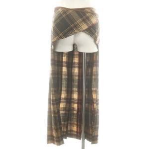 KEITA MARUYAMA チェック ウール ラップスカート 変形 M マルチカラー /DF OS SH