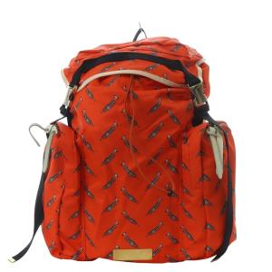 ×マイルス・デイヴィス トランペットプリントデイパック オレンジ