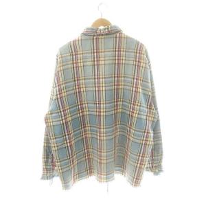 SAINTMICHAEL 24AW LASTMAN Lm Flannel Shirt XL 水色