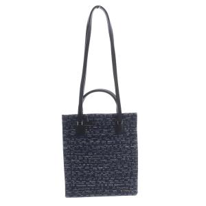 ツイード 2WAYバッグ ハンドバッグ ショルダーバッグ 紺 ネイビー /SR28 SH