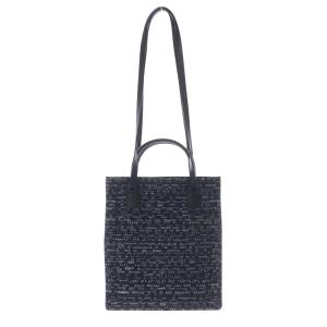 René ツイード 2WAYバッグ ハンドバッグ ショルダーバッグ 紺 ネイビー /SR28 SH