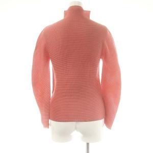 me ISSEY MIYAKE MI191FJ351 ハイネックプルオーバー カットソー 長袖 ローズピンク /ES OS SH