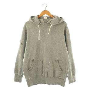 加工プルオーバースウェットパーカー 長袖 L グレー /DO OS AD