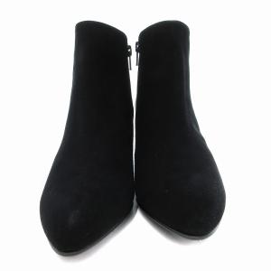 himiko 美品 ウォーターマッサージ WATER MASSAGE ブーティ サイドジップ ヒール スエード 24.5cm