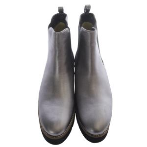 himiko ウォーターマッサージ サイドゴア ブーツ ショート 24cm グレー /SR22 AD