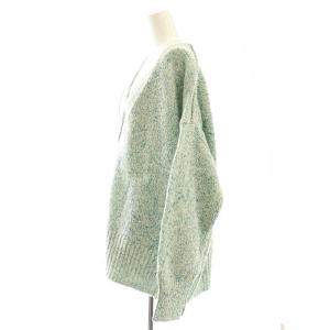 three dots Melange cardigan ミックスカラー ニット カーディガン S ブルー グリーン /DF OS