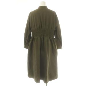 theory luxe 24AW TECH POPLIN ELITA ワンピース シャツワンピース ロング S32 カーキ /DF