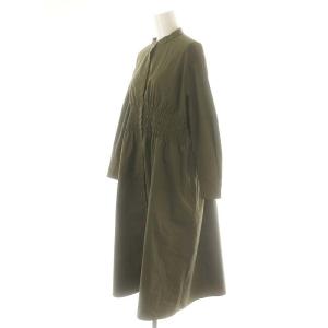 theory luxe 24AW TECH POPLIN ELITA ワンピース シャツワンピース ロング S32 カーキ /DF