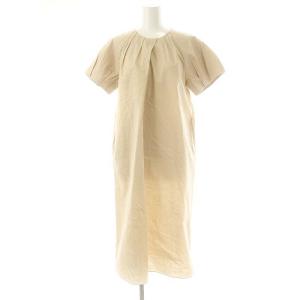 24SS Hatch Jaylene ワンピース ロング 半袖 S32 ベージュ /DF OS