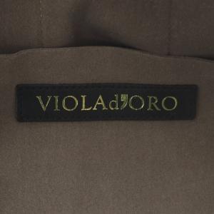 VIOLA d'ORO トートバッグ ショルダーバッグ 2way 斜め掛け マイクロスエード ブラウン /YO8