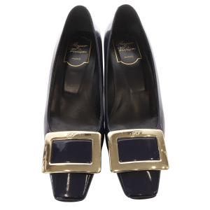 ROGER VIVIER ベル ヴィヴィエ パンプス 36 ネイビー
