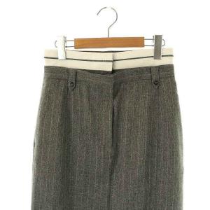 rim.ark 24AW Double waist middle SK タイトスカート ストライプ 36 グレー /MI