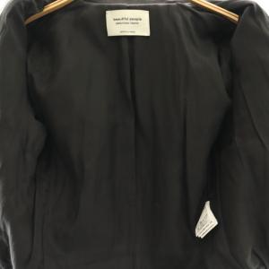 beautiful people レザー ライダースジャケット ジップアップ 130 ブラック /HK OS