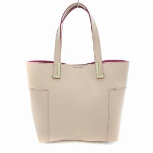 トートバッグ フェイクパール 装飾 ピンク /JS