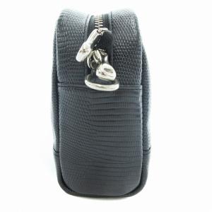 TOFF&LOADSTONE ショルダーバッグ リザード型押し PVC 黒 ブラック /JS