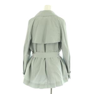 ANAYI トレンチコート ショート丈 ワイド ベルト付 36 ライトグレー /MY OS