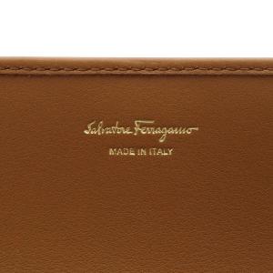 Salvatore Ferragamo 長財布 二つ折り ガンチーニ フラップ レザー ブラウン ブラック ベージュ /YO9 OH