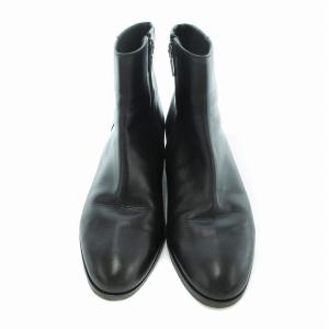 MACKINTOSH LONDON ショートブーツ アーモンドトゥ レザー 22.5cm 黒 ブラック /JS