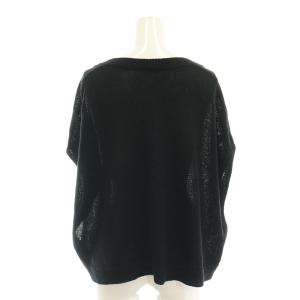 JOURNAL STANDARD LUXE ラミーコットンテンジクVネックベスト ニット ブラック /HK OS