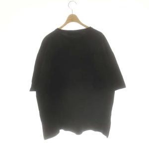 JOURNAL STANDARD LUXE プリントT JUMPING Tシャツ カットソー 五分袖 オーバーサイズ M ブラック /ES OS