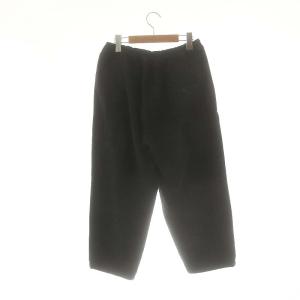 JOURNAL STANDARD LUXE コットンメルトンイージーテーパードパンツ バルーンパンツ チャコールブラック /ES OS