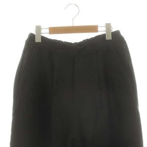 JOURNAL STANDARD LUXE コットンメルトンイージーテーパードパンツ バルーンパンツ チャコールブラック /ES OS