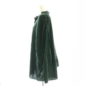 SEEALL OVERSIZED TUCKED SMOK プルオーバー 38 緑 グリーン /SS OS